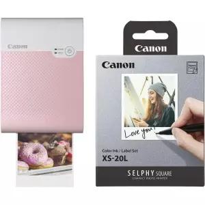 캐논 Canon SELPHY QX10 휴대용 정사각형 포토 프린터 아이폰 또는 안드로이드용 호환