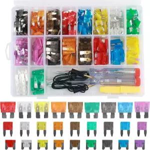 306PCS 자동차 퓨즈 구색 키트 인듀드 미니 및 로우 프로파일 표준 35A 30A 25A 20A 15A 10A 7.5A 5A 2A