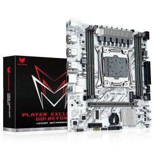 SHANGZHAOYUAN X99 LGA 2011 마더보드 인텔 메인보드 화이트 PR9 시리즈 PC 프로토콜 마이크로 I7 V3 제온 프로세서용 ATX 코어 DDR4 PCIE 맥스 V4 128GB 서버 E5 LAN 기가비트