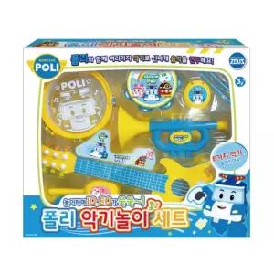 로보카 폴리 악기놀이세트 음악놀이 기타 탬버린 북 나팔 마라카스 어린이 장난감