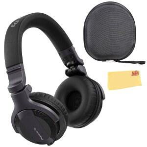 PIONEER DJ HDJ CUE1 헤드폰 블랙 번들 BAZAAR 폴리싱 케이스 AUSTIN 포함