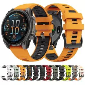 가민피닉스 Garmin Fenix ？？8 47mm 51mm E 7 7X 6 6X 5 5XEpix ProEnduro 3 퀵핏 22mm 26mm 실리콘 스트