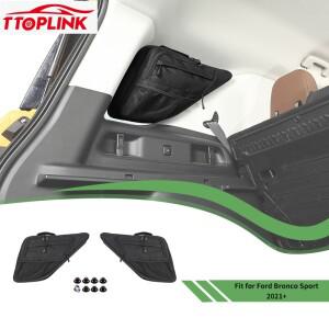TTOPLINK 포드 브론코 스포츠 2021년 이후용 실내 후면 창문 측면 수납 가방 트렁크 정리 박스 자동차 액세