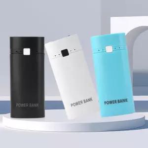 휴대용 파워 뱅크 케이스 18650 배터리용 DIY 모바일 저장 박스 5V USB 충전기 USB black
