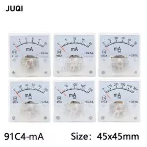 91C4- mA DC 포인터 유형 밀리암페어계 1mA 5mA 10mA 50mA 100mA 100mA