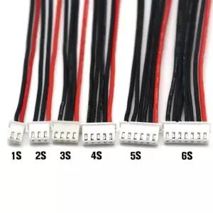 1S 2S 3S 4S 5S 6S 7S 22AWG 100mm JST-XH IMAX B6 리포 1S 2 wire