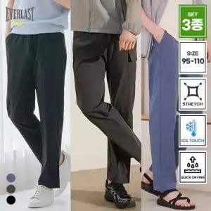 [3종세트] 에버라스트 여름 남성 구김없는 아이스  냉감 탄성팬츠 BON-2582s3