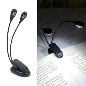 시력보호 플렉서블 미니 집게스탠드 독서등 캠핑조명 대학생과제 취침등