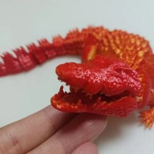 3D 프린티드 생일 홈 오피스 장식에 적합, 현대 생체 공학 인형 악어 선물, ADHD 럭셔리 액세서리