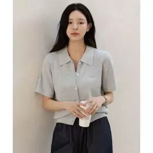 FRENCHCHIC 노벨리 팬던트 카라 니트 가디건_F6S254CA