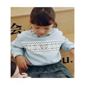 빈폴 키즈 페어아일 그래픽 스웨트 셔츠 스카이 블루 BI5X41U10Q 5X41U10Q 5564171