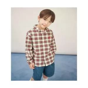 빈폴 키즈 Reedition 베이직 체크 셔츠 레드 BI5864U036 U