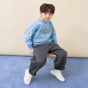 빈폴 키즈 레터링 자수 스웨트 셔츠 스카이 블루 BI6141U06Q U06Q 5982457