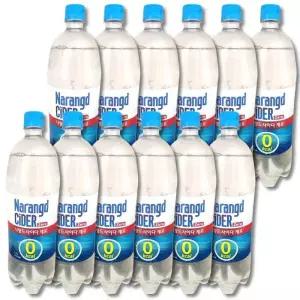 나랑드사이다 제로 1.5L X 펫12개 깔끔하게 부담없이