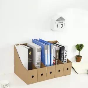 DIY 페이퍼 파일박스 5p세트(크라프트)