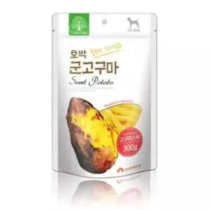 강아지비스켓 강아지맛좋은간식 더내추럴 호박 고구마스틱 300g