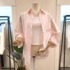 [대구백화점] [미스칸트]스트라이프 셔츠 나시 세트 핑크(KESTQ605PK)