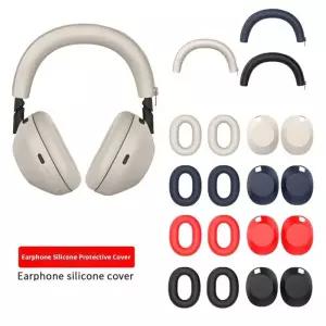 헤드셋파우치 헤드폰 케이스 Sony 소니 WH-1000xm6 헤드셋 충격 방지 보호 커버용 실리콘 헤드빔귀마개 쉘