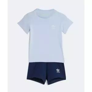 매장정품 ADIDAS 아디다스 KIDS 키즈 쇼츠 티 세트 인펀트 - 크리스탈 스카이 KE2355 1694165