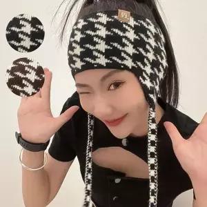 [하프클럽/셀러허브_레저캠핑]헤어 귀마개 니트 스포츠 패션 일체형 귀돌이