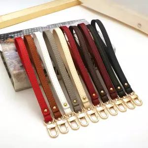 가죽 클러치 백 스트랩 DIY 지갑 벨트 레이디 손목 가방 솔리드 컬러 여성 핸들 교체