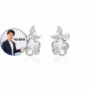 쌍문상회 지금 필요한 CRICRI 스와로브스키 크리스탈 제작 꽃 귀걸이