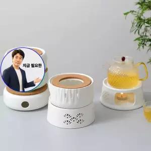 쌍문상회 지금 필요한 도자기 내열 티포트워머 가정용 가열 다기 식당