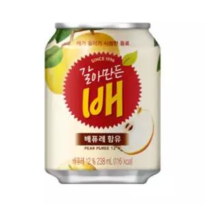 해태음료 갈아만든배 238ml (24캔) 음료 배수 배즙 갈아만든 캔수 박스