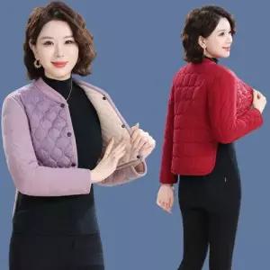 가을 여자패딩조끼 어깨 보호대 긴팔 도톰한 보온 조끼 목 나시 ible3