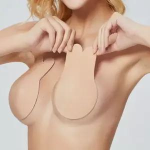 누드브라 접착식 실리콘 브라 끈없는 볼륨업 초강력 접착 니플 패치 드레스 웨딩 속옷