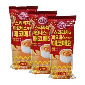 오뚜기 스리라차와 마요네스가 만난 매코매요 (210g) 3개