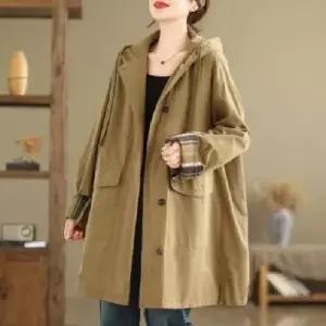 여친 하프 가을 코트 체크 MF3