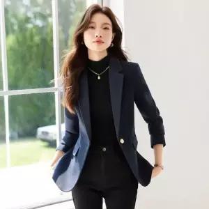 여성 모직 춘추 정장 재킷 코트 상의 쇼트 MF3