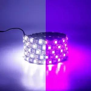 플렉시블 LED바 자동차 튜닝 조명 투톤 백색핑크 12V