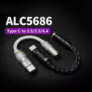 이동식앰프 스피커 RealTek ALC5686 C~35mm 25mm 44mm DAC 이어폰 증폭기 안드로이드 윈도우 Huawei USB C