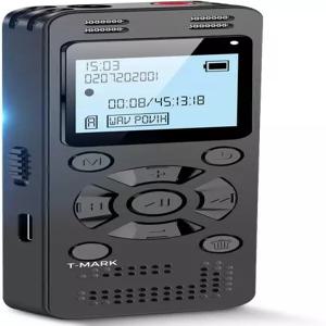강의 회의용 128GB 디지털 음성 녹음기 - EVIDA 9296시간 활성화 녹음 장치 오디오 재생 비밀번호 포함