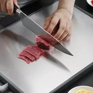 고급 스테인레스 주방용 미끄럼 방지 스텐 도마 위생도마 주방도마 고기도마 (W82C702)