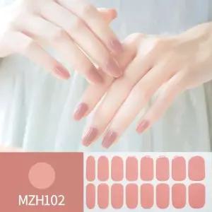 컬러네일 셀프 MZH 네일케어 붙이는 젤 네일 스티커 패디스티커 (WDFA2AD)