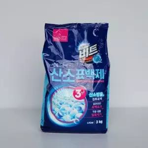 라이온 비트 O2 산소표백제 3kg 리필형 파우치 세척력좋은 효율적인 (WB2F11E)