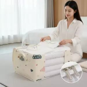 대용량 패브릭 옷장 정리함 이불 보관함 이동식 수납 박스 틈새함