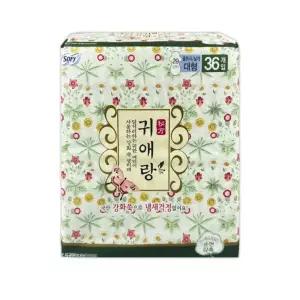 대형 쏘피 생리대 귀애랑 여성용품 위생용품 36P