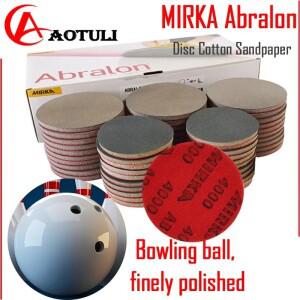 Mirka 스폰지 사포 라운드 자체 접착 플록  볼링 공 광택/자동차 페인트 광택 뷰티 6 인치 150mm