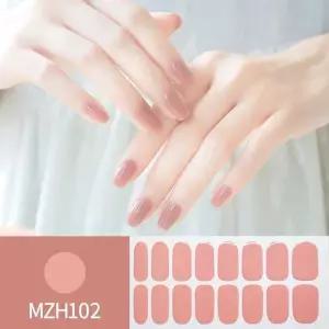 컬러네일 셀프 MZH 네일케어 붙이는 젤 네일 스티커 패디스티커 (WDFA2AD)