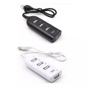 USB 2.0 허브 4포트 무전원 멀티탭 55cm 블랙 화이트 (WDBAEFE)