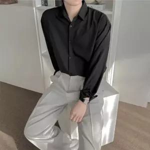 남성 긴팔 와이셔츠 구김적은 회사 직장인 무지 남방 남자와이셔츠 가을셔츠 (WE42B72)