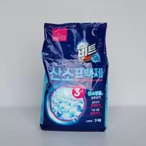 라이온 비트 O2 산소표백제 3kg 리필형 파우치 세척력좋은 효율적인 (WB2F11E)