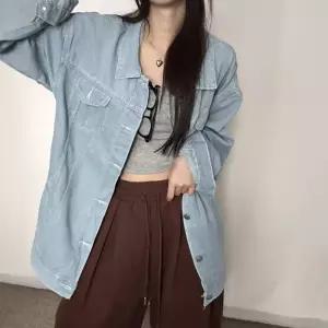 데일리 간절기 잠바 여성 여자가죽자켓 데님 항공잠바 자켓