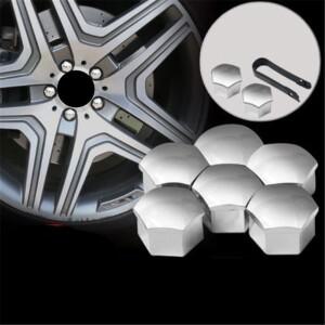17 21mm 자동차 너트 캡 먼지 외부 볼보 호환 S40 S60 S80 S90 V40 V60 V70 V90 XC60