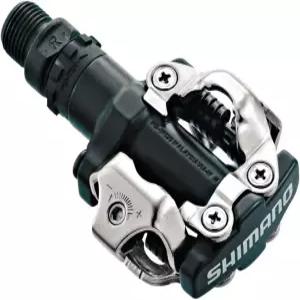 시마노 PDM520 클립리스 SPD 자전거 페달 블랙 클리츠 포함