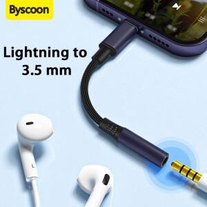 iphone 호환 Aux 어댑터 변환기 용 3.5mm 헤드폰 잭 번개 14 13 12 11 X XS 8 7 동글 오디오 케이블